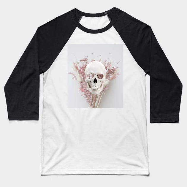 Soft aesthetic skull Baseball T-Shirt by xayiteb